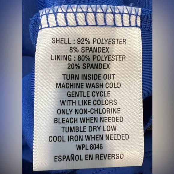 Thalia Sodi ROYAL BLUE Sheath MIDI Dress w/ Cutouts at Neck & Bottom Small - Picture 7 of 7